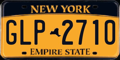 NY license plate GLP2710