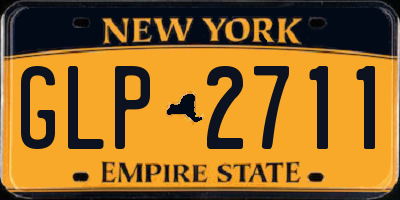 NY license plate GLP2711