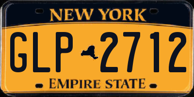 NY license plate GLP2712