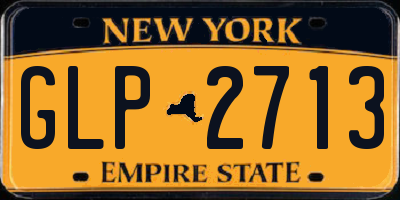 NY license plate GLP2713