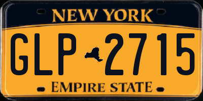 NY license plate GLP2715