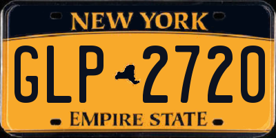 NY license plate GLP2720