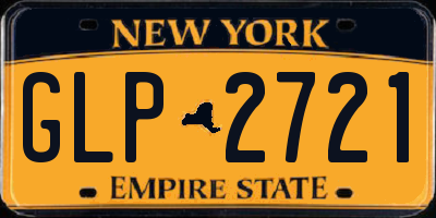 NY license plate GLP2721