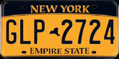 NY license plate GLP2724