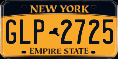 NY license plate GLP2725