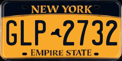 NY license plate GLP2732