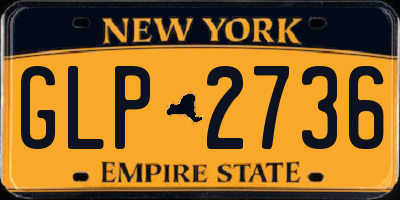 NY license plate GLP2736
