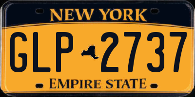 NY license plate GLP2737