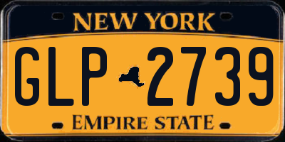NY license plate GLP2739