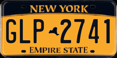 NY license plate GLP2741
