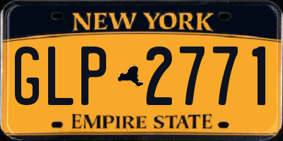 NY license plate GLP2771