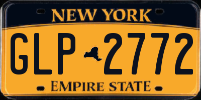 NY license plate GLP2772