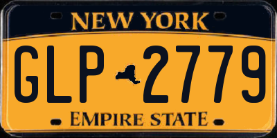 NY license plate GLP2779