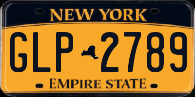 NY license plate GLP2789
