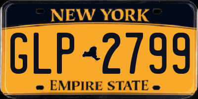 NY license plate GLP2799