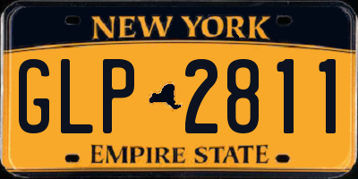 NY license plate GLP2811