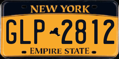 NY license plate GLP2812