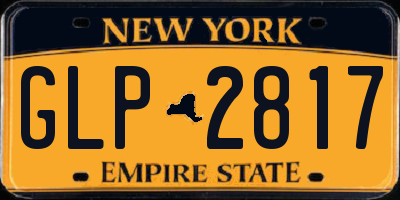 NY license plate GLP2817