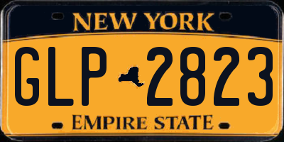 NY license plate GLP2823
