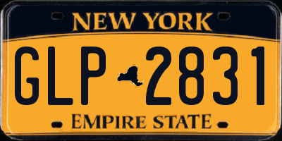 NY license plate GLP2831