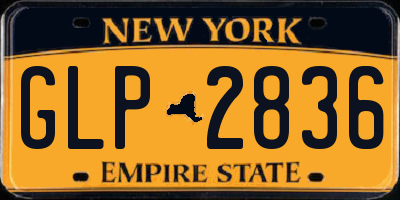 NY license plate GLP2836