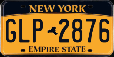 NY license plate GLP2876