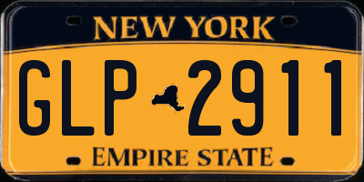 NY license plate GLP2911
