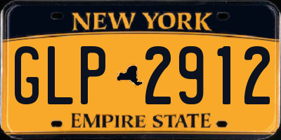 NY license plate GLP2912