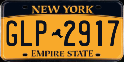 NY license plate GLP2917