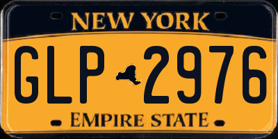 NY license plate GLP2976