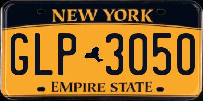 NY license plate GLP3050