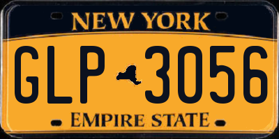 NY license plate GLP3056