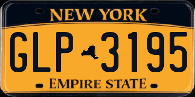 NY license plate GLP3195