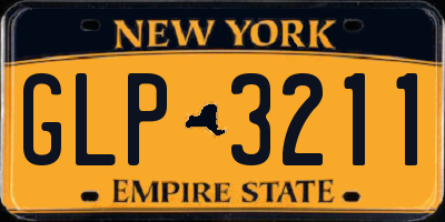 NY license plate GLP3211