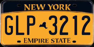 NY license plate GLP3212