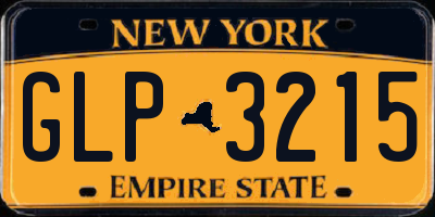 NY license plate GLP3215