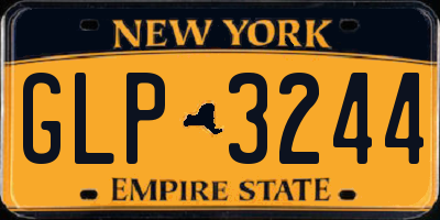 NY license plate GLP3244