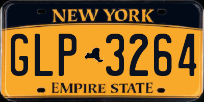 NY license plate GLP3264