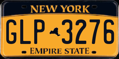 NY license plate GLP3276