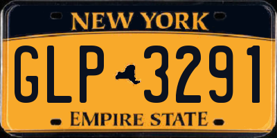 NY license plate GLP3291