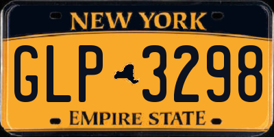 NY license plate GLP3298