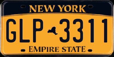 NY license plate GLP3311