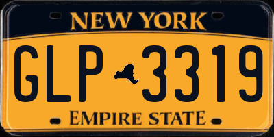 NY license plate GLP3319