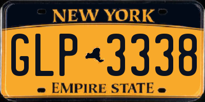 NY license plate GLP3338