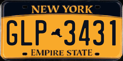 NY license plate GLP3431
