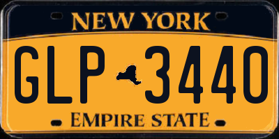 NY license plate GLP3440
