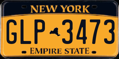 NY license plate GLP3473