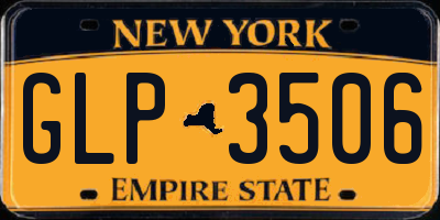 NY license plate GLP3506