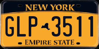 NY license plate GLP3511