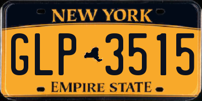 NY license plate GLP3515